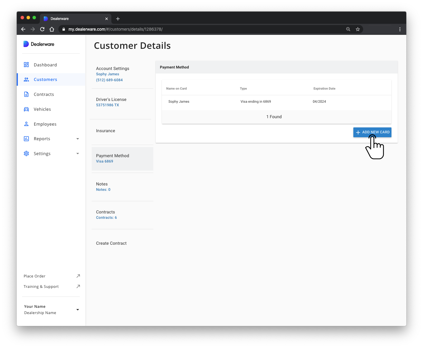 how-do-i-update-a-customer-s-payment-method-dealerware